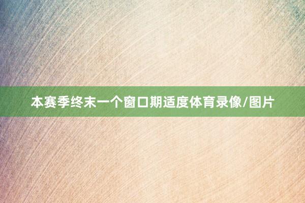 本赛季终末一个窗口期适度体育录像/图片