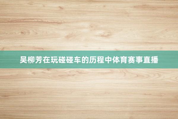 吴柳芳在玩碰碰车的历程中体育赛事直播