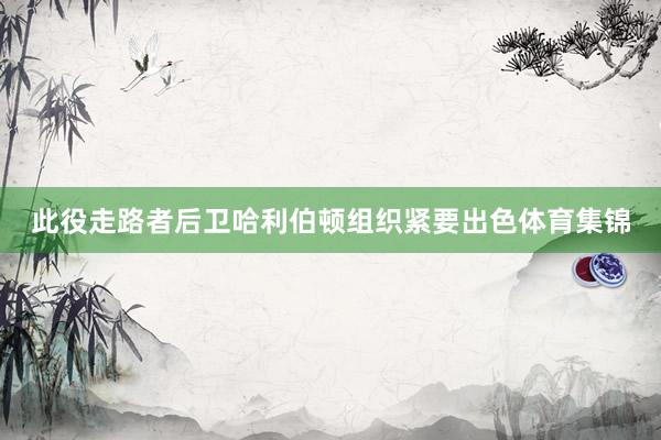 此役走路者后卫哈利伯顿组织紧要出色体育集锦