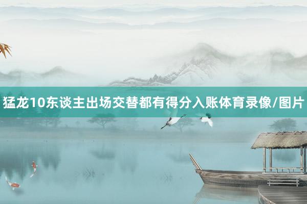 猛龙10东谈主出场交替都有得分入账体育录像/图片