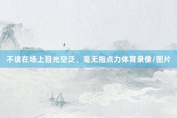 不该在场上目光空泛、毫无指点力体育录像/图片