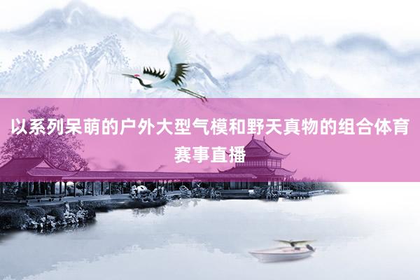 以系列呆萌的户外大型气模和野天真物的组合体育赛事直播