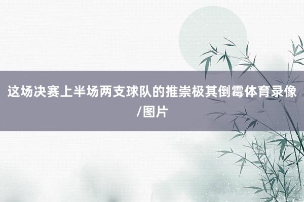 这场决赛上半场两支球队的推崇极其倒霉体育录像/图片