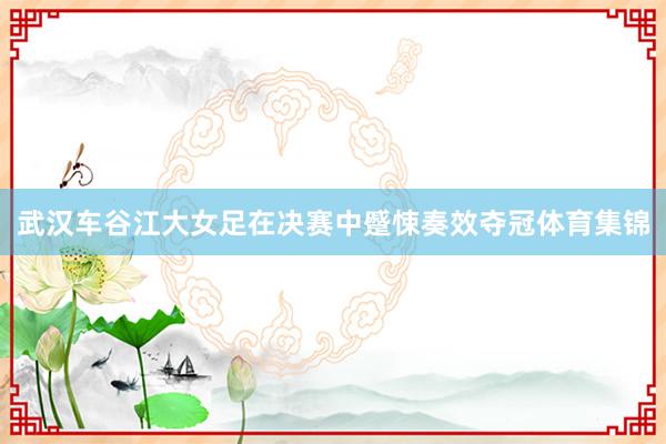 武汉车谷江大女足在决赛中蹙悚奏效夺冠体育集锦