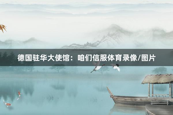 德国驻华大使馆：咱们信服体育录像/图片