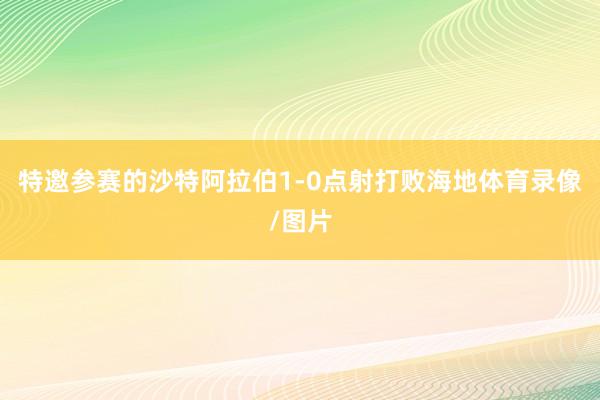 特邀参赛的沙特阿拉伯1-0点射打败海地体育录像/图片