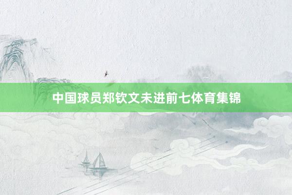 中国球员郑钦文未进前七体育集锦