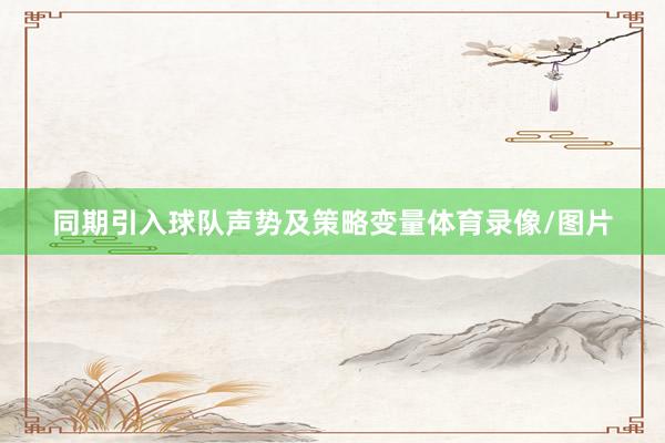 同期引入球队声势及策略变量体育录像/图片