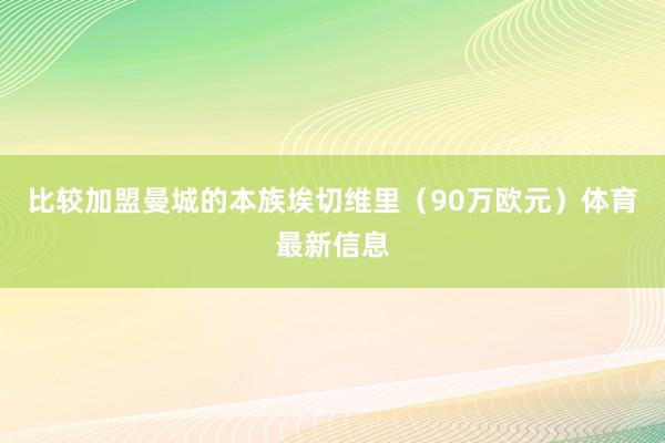 比较加盟曼城的本族埃切维里（90万欧元）体育最新信息