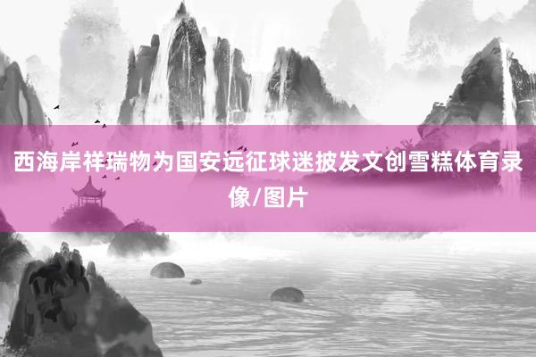 西海岸祥瑞物为国安远征球迷披发文创雪糕体育录像/图片