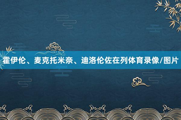 霍伊伦、麦克托米奈、迪洛伦佐在列体育录像/图片