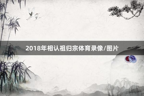 2018年相认祖归宗体育录像/图片