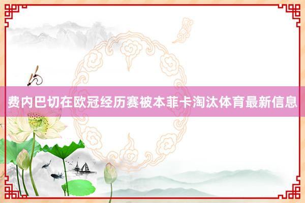 费内巴切在欧冠经历赛被本菲卡淘汰体育最新信息