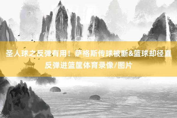 圣人球之反弹有用!萨格斯传球被断&篮球却径直反弹进篮筐体育录像/图片