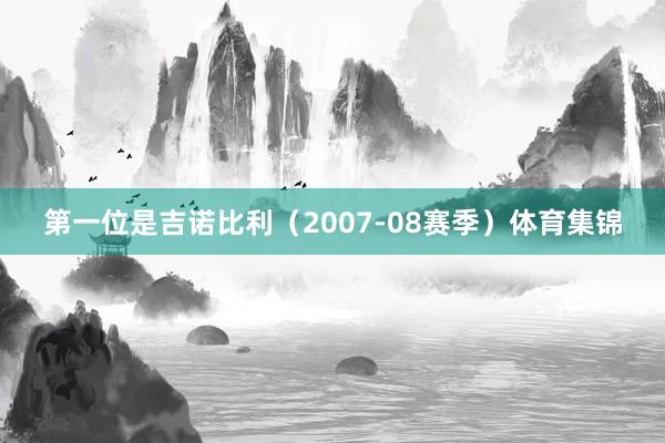 第一位是吉诺比利（2007-08赛季）体育集锦