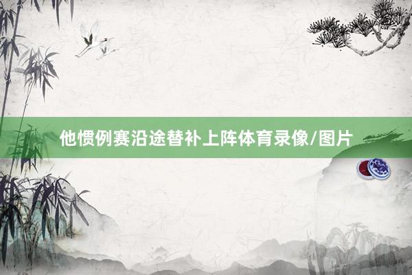 他惯例赛沿途替补上阵体育录像/图片