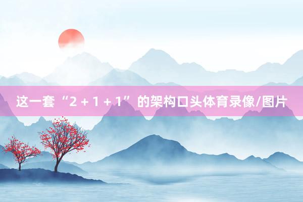 这一套 “2 + 1 + 1” 的架构口头体育录像/图片