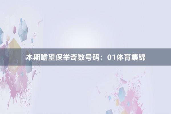 本期瞻望保举奇数号码：01体育集锦